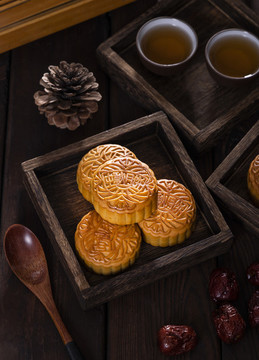 中國傳統(tǒng)節(jié)日中秋節(jié)美食月餅