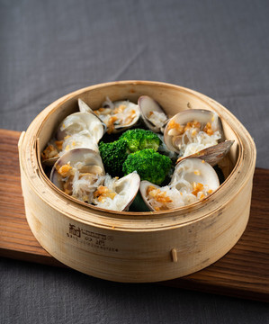 金蒜蒸元貝