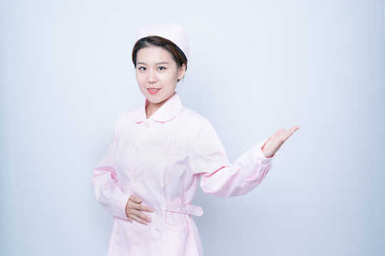女護士形象介紹手勢