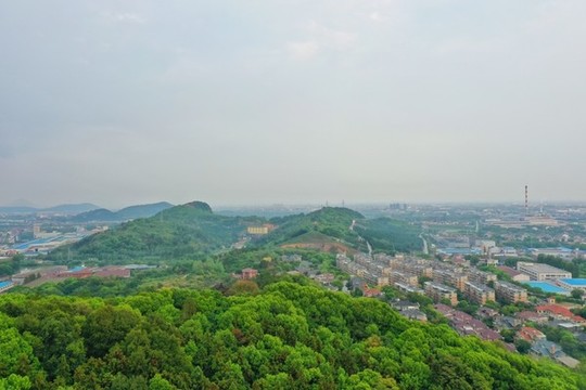 航拍常州橫山橋