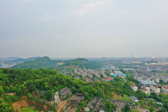航拍常州橫山橋