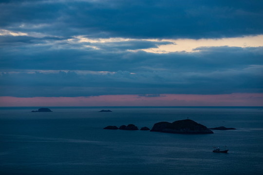 溫嶺石塘海上日出