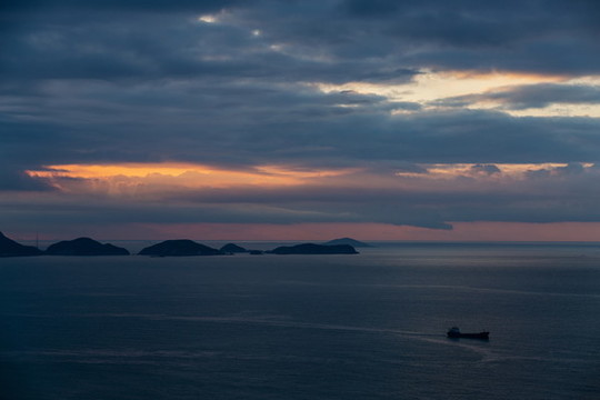 溫嶺石塘海上日出