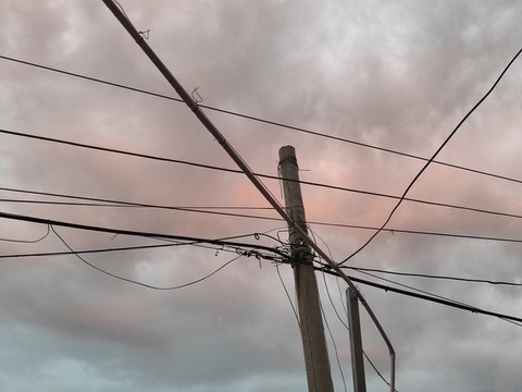 雨后的落日余暉