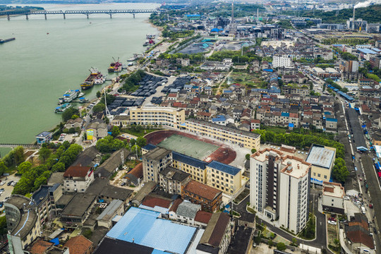 宜都市枝城小學(xué)航拍