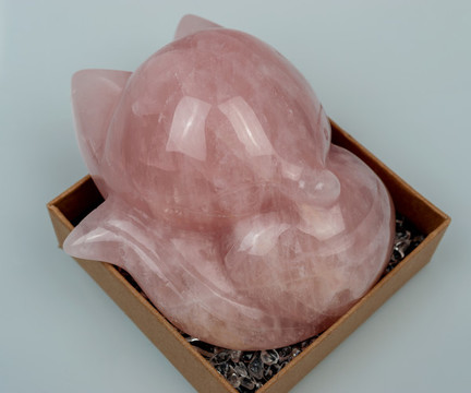 粉水晶狐貍