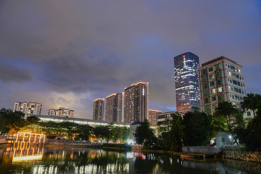 龍崗橫崗夜色公園