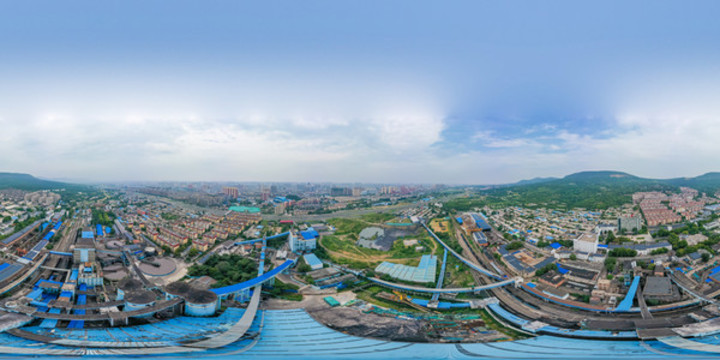 航拍河南平頂山煤礦VR全景圖