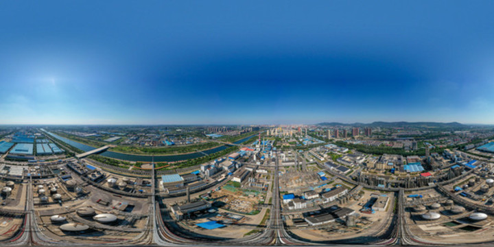 航拍尼龍化工廠工業(yè)VR全景圖