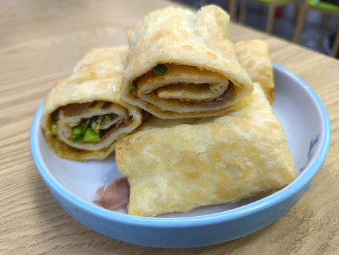 牛肉卷饃素材