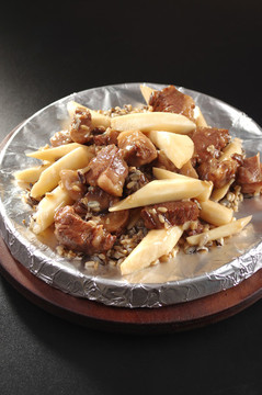 鐵板燕麥淮山牛柳
