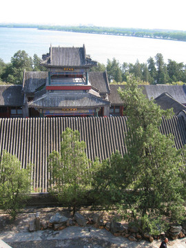 北京頤和園的古建筑群