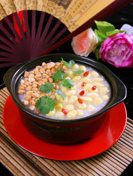 花生杏仁粥