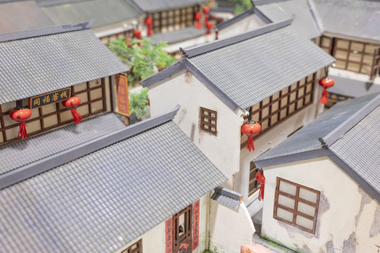 古鎮(zhèn)建筑模型
