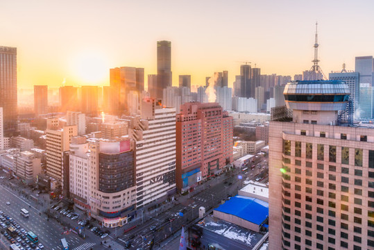 中國遼寧沈陽青年大街建筑