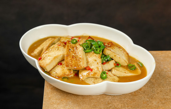 青椒燜豆腐