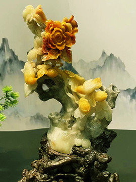 玉雕雙喜盈門