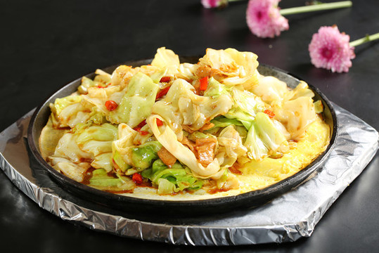 鐵板手撕包菜