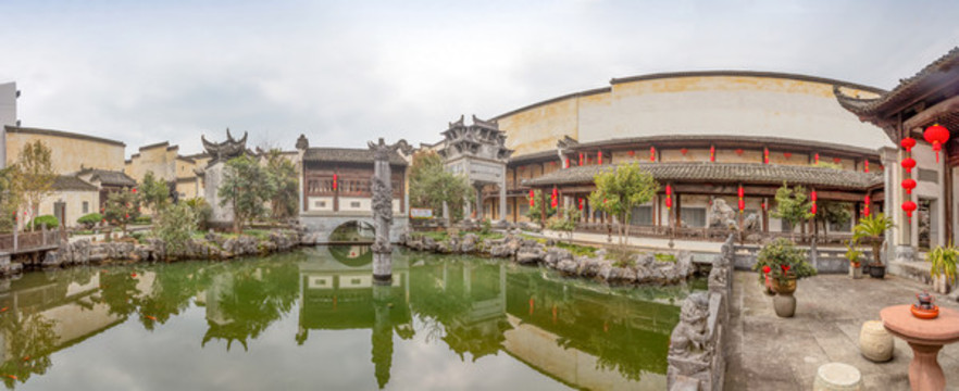 徽商大宅院全景圖