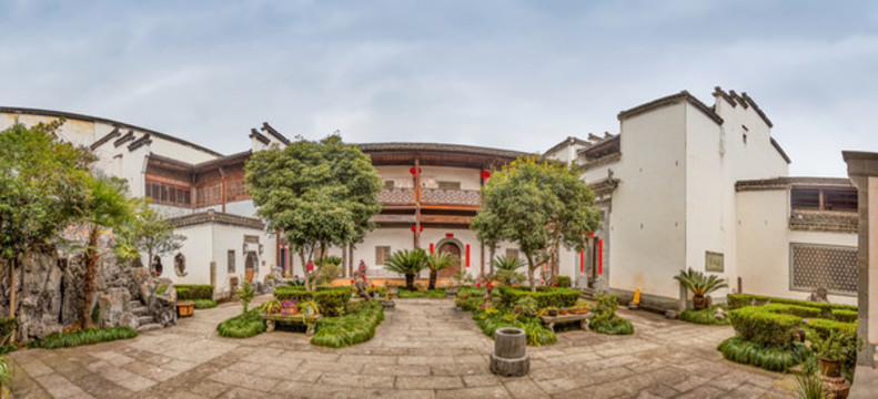 徽商大宅院全景圖