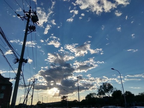 晚霞城市