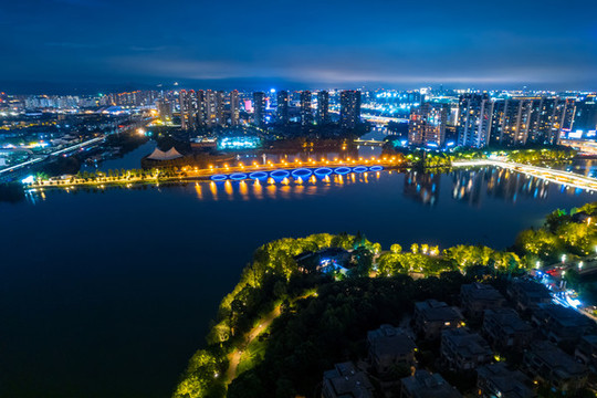 紹興市大灘公園與九虹橋