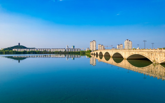 紹興市大灘公園與九虹橋