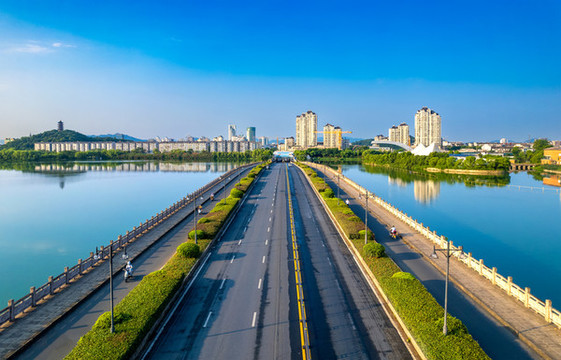 紹興市大灘公園與九虹橋
