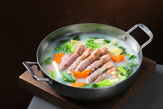 蝦菇菜湯