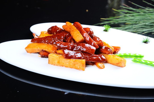 杏鮑菇炒大腸