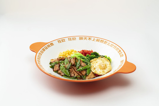 青椒炒肉蓋飯