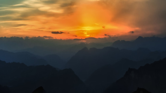 落日輝煌背景
