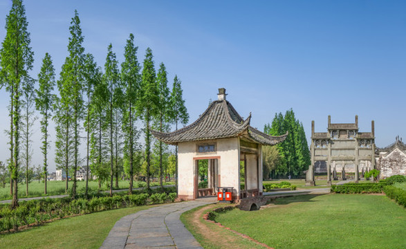 棠樾牌坊群驄步亭