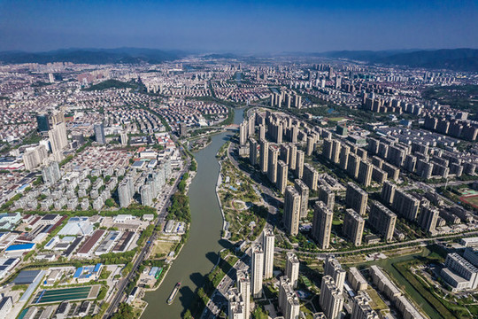 寧波余姚市城市風光