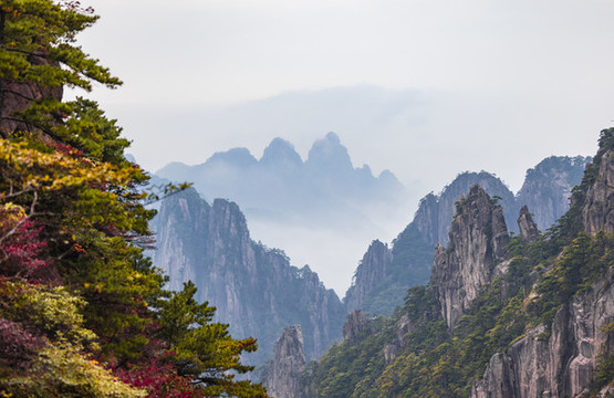 安徽黃山秋季自然風(fēng)光