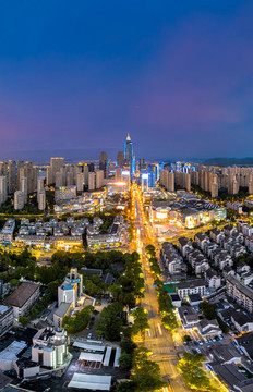 紹興市城市夜景