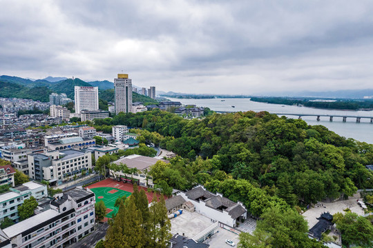 杭州富陽城市風(fēng)光航拍