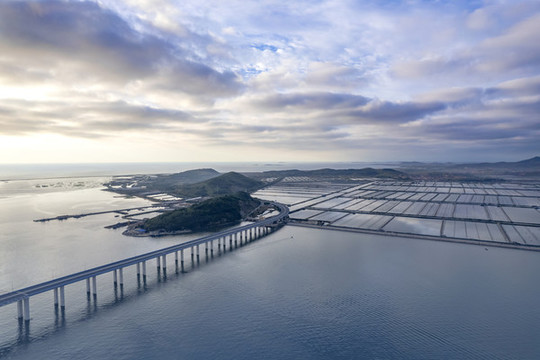 丁字灣海岸霞光