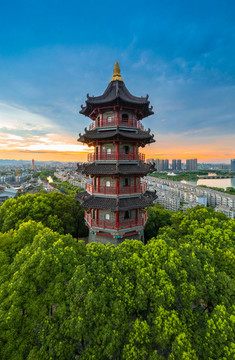 紹興市蕺山公園文筆塔