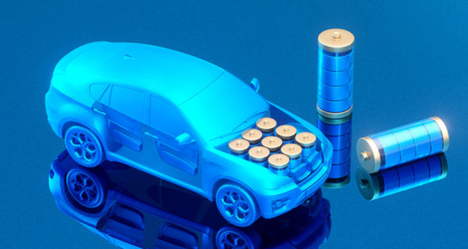 3D渲染新能源汽車概念