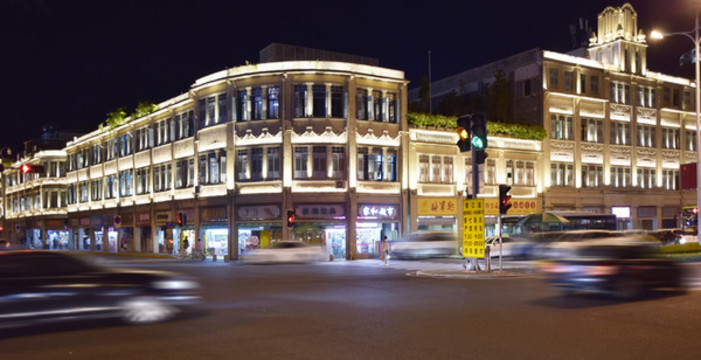 廈門鷺江道建筑夜景