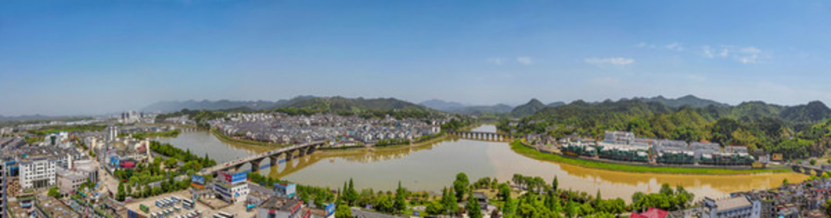 歙縣古城全景圖