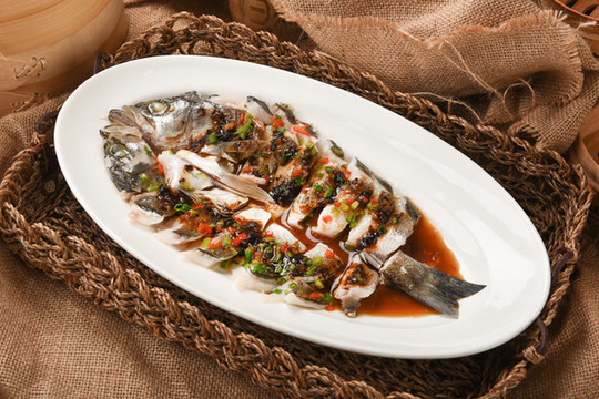 豆豉蒸白刀魚