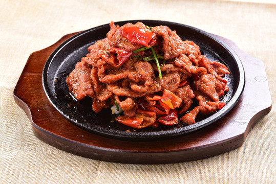 鐵板炒烤肉