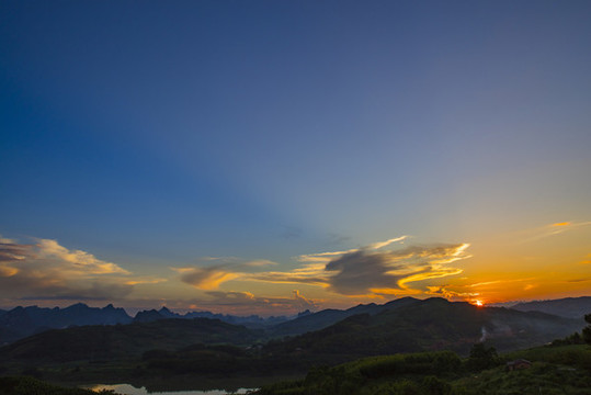 清晨日出自然風(fēng)光