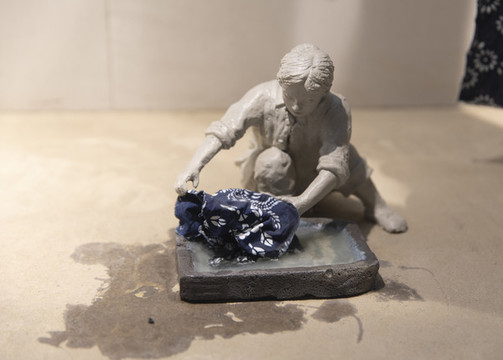 藍(lán)印花布制作工藝之漂洗