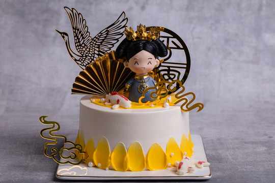 龍鳳呈祥祝壽蛋糕