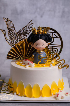 龍鳳呈祥祝壽蛋糕