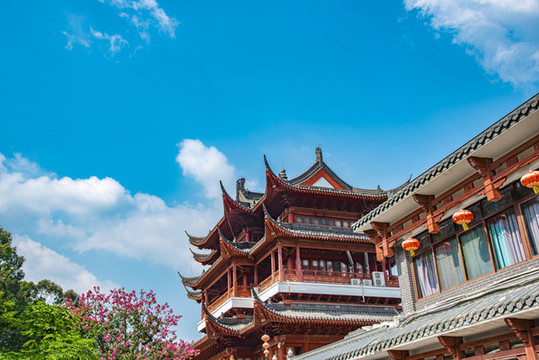 秋日陽(yáng)光下的文博宮