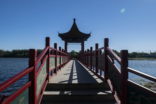 北京潮白河森林公園清風亭